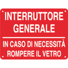 CEMBRE - TARG.ALL.VS-I130 150X200 MM. INTERRUT.GE