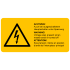 CEMBRE - ETICH.AVVERT.WST-LAY26X52MM.+TESTO 3 LINGUE 2651HT108-D-GB-F