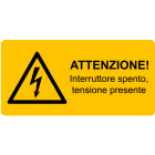 CEMBRE - ETICH. AVVERTIMENTO WST-LAY 32X65MM.+TESTO