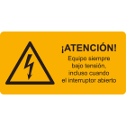 CEMBRE - ETICH.AVVERT.WST-LAY 37X74MM.+ TESTO SPAGN 2653HT039-E
