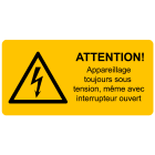 CEMBRE - ETICH.AVVERT.WST-LAY 37X74MM.+ TESTO FRA