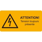 CEMBRE - ETICH.AVV.WST-LAY DIMENS.37X74 + TESTO F