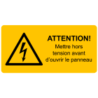 CEMBRE - ETICH. AVVERT.WST-LAY 37X74MM.+TESTO FRANC. 2653HT052-F