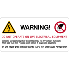 CEMBRE - Etich.VS-I81 per imp.elettr.65x131 inglese 268100-GB