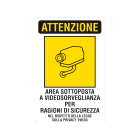 CEMBRE - TARG.ALL.SD-SC 300X200 MM.VIDEOSORVEGLIA