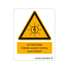 CEMBRE - ETICH.AVV.WST-PAWY DIM.50X40 + TESTO FRANC. 3960PV004-F