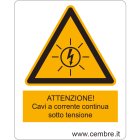 CEMBRE - ETICH.AVVERT.WST-PAWY DIM.50X40 + TESTO 3960PV004