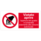 CEMBRE - ETICH.DIVIETO PST-LSR DIM.52X105MM.+ TESTO