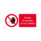 CEMBRE - ETICH.DIVIETO PST-LSR DIM.150X300 MM.+TESTO 4207NP004