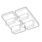 CEMBRE - TARGHETTA MG-CPM-12 BIANCA 4,2X9 X MORSE
