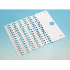 CEMBRE - TARGA RIVETT.Ø 4MM MG-VRT-RH BIANCO 15X35 49906