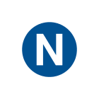 CEMBRE - Etichetta adesiva per apparecchiature CS-N, simbolo neutro, dimensione 16mm.
