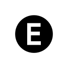 CEMBRE - Etichetta adesiva per apparecchiature CS-E con simbolo terra, dimensione 25mm.