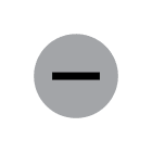 CEMBRE - ETICH.PER APPARECCH.CS-NS NEGATIVO - 16 MM