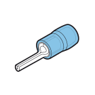 CEMBRE - Capocorda rinforzato blu per conduttori in rame, antivibrante, preisolato in PA6.6, sezione 1,5-2,5mmq 17,2x2,3mm, puntale piatto 18x2,2mm.
