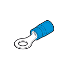CEMBRE - Capocorda ad occhiello preisolato in policarbonato blu per conduttori in rame halogen free vite 3mm sezione 1,5-2,5 mmq.