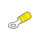 CEMBRE - Capocorda ad occhiello preisolato in policarbonato giallo per conduttori in rame halogen free vite 3mm sezione 4-6 mmq.