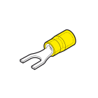 CEMBRE - Capocorda forcella preisolato policarbonato giallo per conduttori rame halogen free vite 14mm sezione 4-6 mmq.