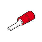 CEMBRE - CAPOCORDA ROSSO A PUNTALE PIATTO P=11,3x3,0 RF-PP12/1