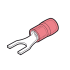 CEMBRE - Capocorda rinforzato antivibrante, preisolato in PA6.6, rosso, per conduttori in rame, halogen free, sezione 0,25-1,5mmq, vite 6mm.