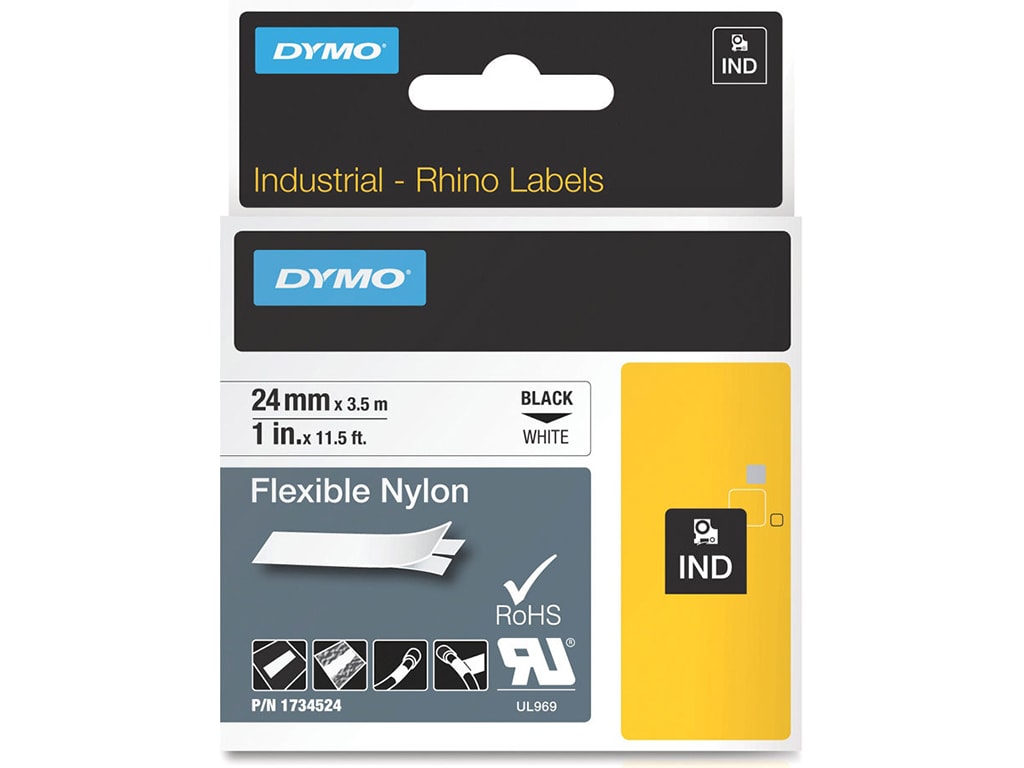 CEMBRE - NASTRO ETICHET.ADES.PERMANENTE 19MM.(BK-WH)