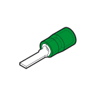 CEMBRE - Capocorda a punta piatta, preisolato in policarbonato, verde, per conduttori in rame, halogen free, P=12,4x1,9mm sezione 0,2-0,5 mmq.