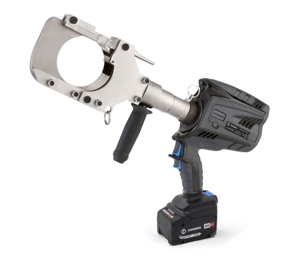 CEMBRE - Utensile tranciacavi a batteria oleodinamico, a pistola, adatto per cavi in rame e alluminio e cavi telefonici con diametro massimo 95mm DMAX=95M.