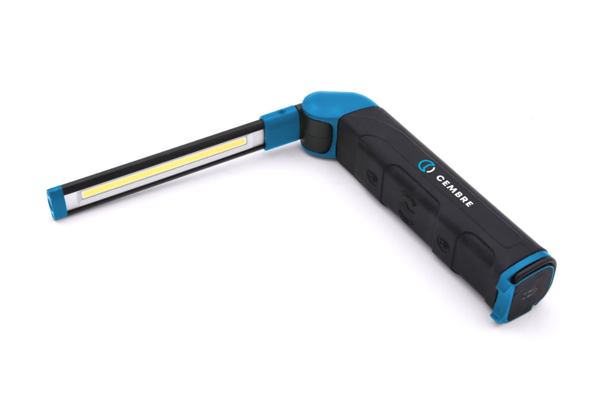CEMBRE - Lampada LED a stelo portatile salva-spazio da 600 lumen.