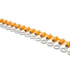 CEMBRE - Capocorda concatenato ad occhiello, preisolato in policarbonato, giallo, per conduttori in rame, halogen free, vite 6mm sezione 4-6 mmq.