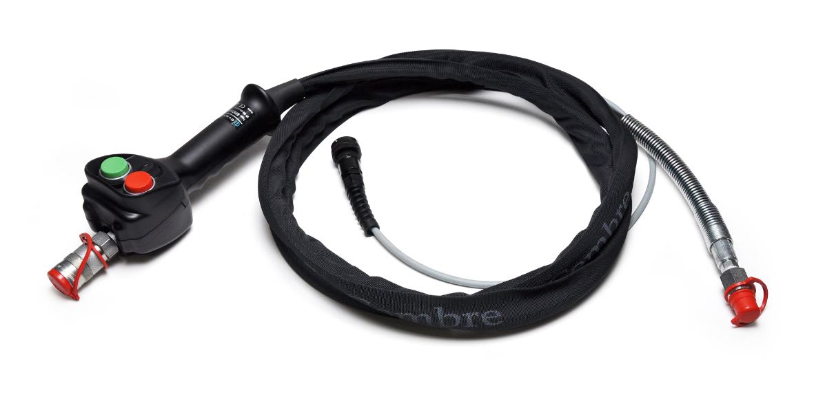 CEMBRE - Manopola di comando integrata con tubo F elettrica. ERCH-WH