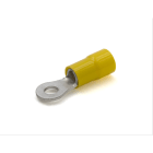 CEMBRE - Capocorda ad occhiello, preisolato in PVC, giallo, per conduttori in rame, vite 4mm, sezione 4-6 mmq.