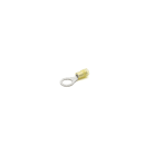 CEMBRE - Capocorda rinforzato giallo occhiello antivibrante, preisolato in PA6.6 per conduttori in rame, halogen free, sezione 4-6mmq vite 12mm.
