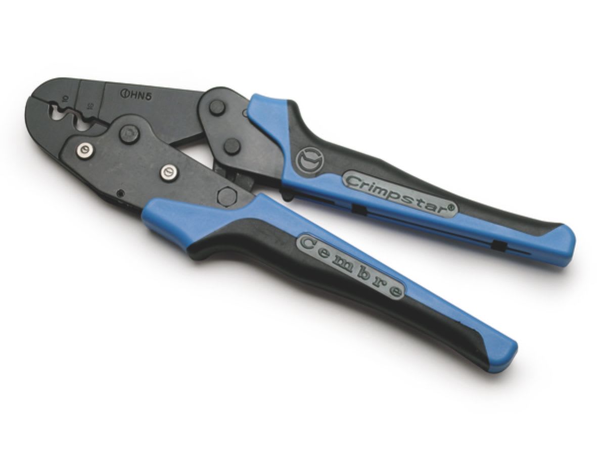 CEMBRE - Pinza per capicorda non isolati sez. 10-16mm, utensile meccanico per la compressione, serie Crimpstar, per connettori elettrici da 10 a 16 mmq.