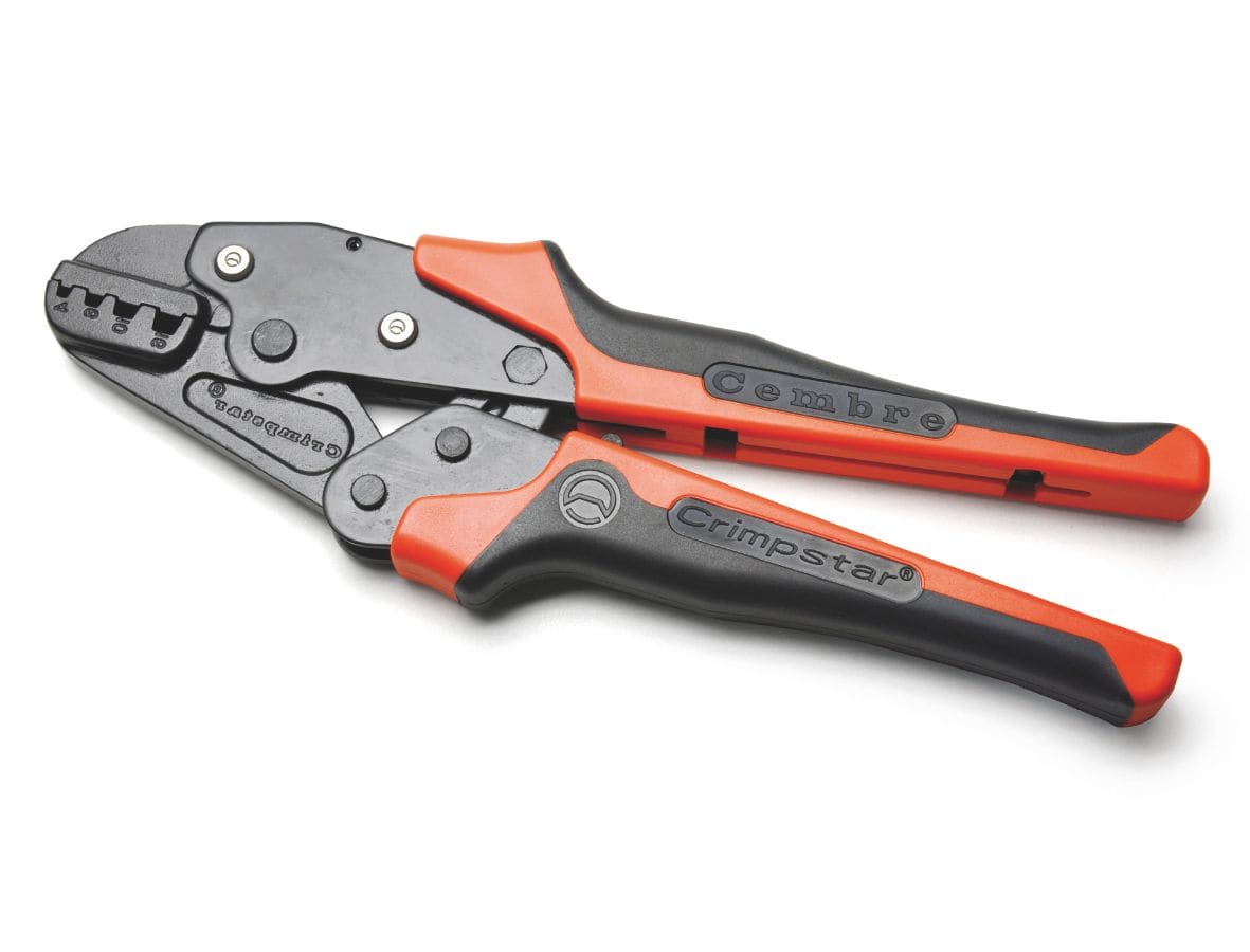 CEMBRE - Pinza per tubetti terminali da 4 a 16 mmq, utensile meccanico della serie Crimpstar per la compressione.