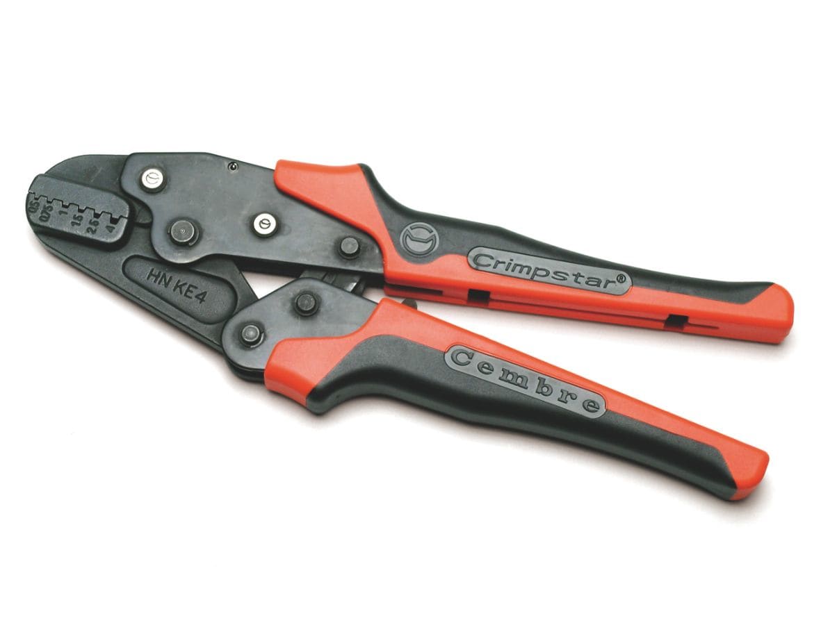 CEMBRE - Pinza per tubetti terminali da 0,5 a 4 mmq, utensile meccanico della serie Crimpstar per la compressione.