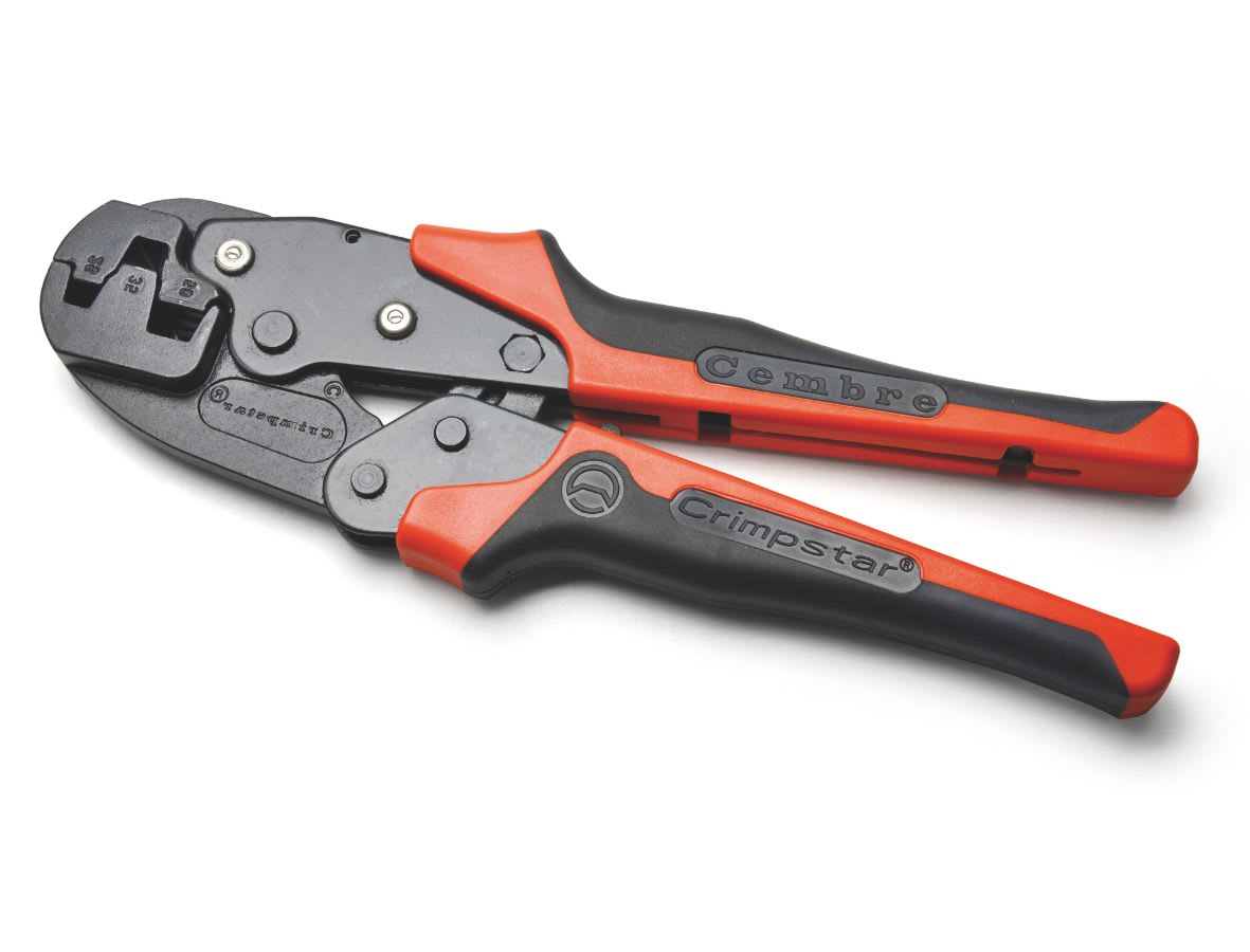 CEMBRE - Pinza per tubetti terminali sez. 25-35-50mm, utensile meccanico serie Crimpstar per la compressione 25-35-50mmQ.