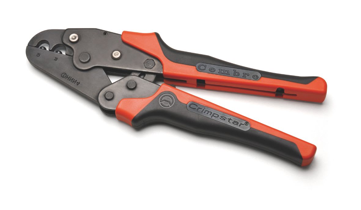 CEMBRE - Pinza per capicorda isolati in nylon da 10 a 16 mmq, utensile meccanico della serie Crimpstar per connettori elettrici preisolati.