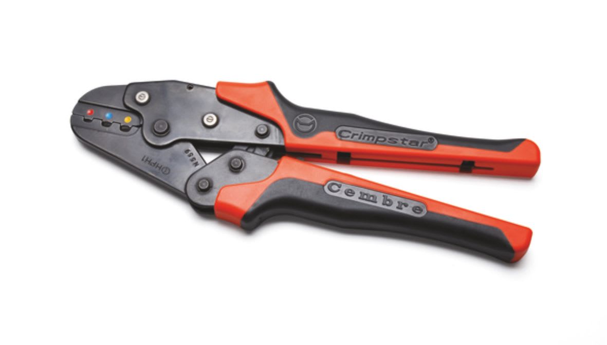 CEMBRE - Pinza per giunti in PE HD termoresistente da 0,5 a 6 mmq, utensile meccanico serie Crimpstar per la compressione. HPH1