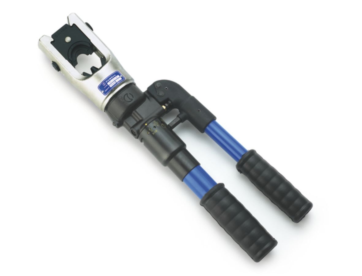 CEMBRE - Utensile oleodinamico manuale per la compressione, da 130kN, con testa a U, per connettori elettrici fino a 400 mmq. HT131-UC