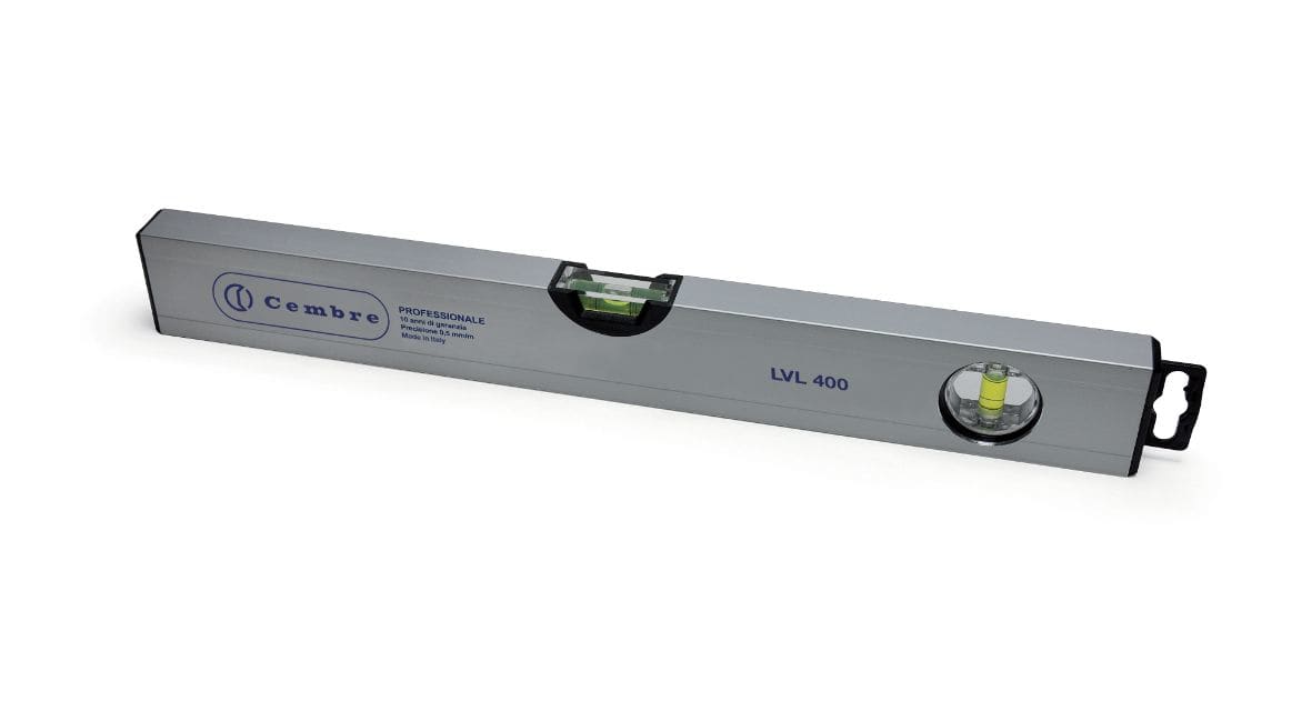 CEMBRE - Livella lunghezza 400 mm per un'accurata misurazione e livellamento.