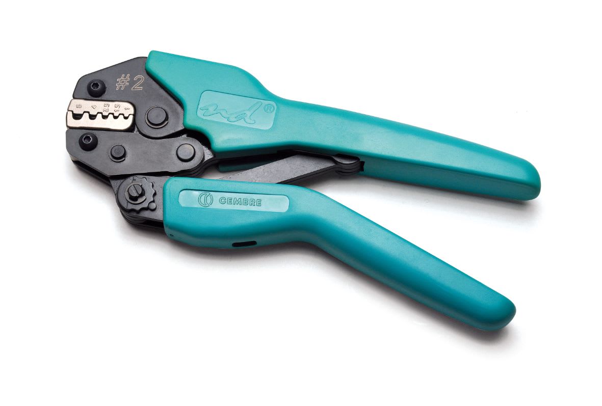 CEMBRE - Pinza per tubetti sez. 1,0-6,0mmq, utensile meccanico serie ND per la compressione di tubetti terminali nudi e preisolati in PP da 1 a 6 mmq. ND2