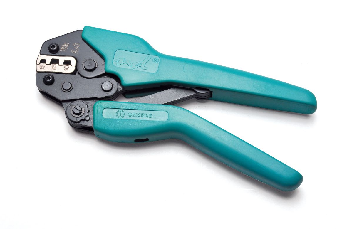 CEMBRE - Pinza per tubetti sez. 6,0-16,0mmq, utensile meccanico serie ND per la compressione di tubetti terminali nudi e preisolati in PP da 6 a 16 mmq. ND3