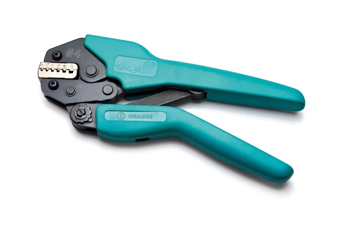 CEMBRE - Pinza per tubetti sez. 0,5-4,0mmq, utensile meccanico serie ND per compressione tubetti terminali nudi e preisolati in PP da 0,5 a 4 mmq.