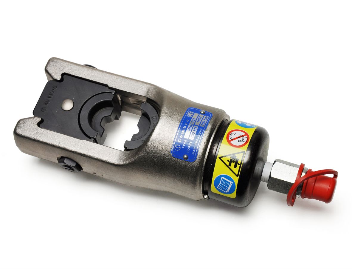 CEMBRE - Testa oleodinamica a U per la compressione, da 130kN, per connettori elettrici fino a 400 mmq.