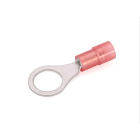 CEMBRE - Capocorda rinforzato antivibrante, preisolato in PA6.6, rosso, per conduttori in rame, halogen free, sezione 0,25-1,5mmq occhiello vite 8mm.