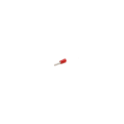 CEMBRE - Capocorda rosso preisolato in policarbonato per conduttori in rame, halogen free, punta a p=12mm, sezione 0,25-1,5 mmq.