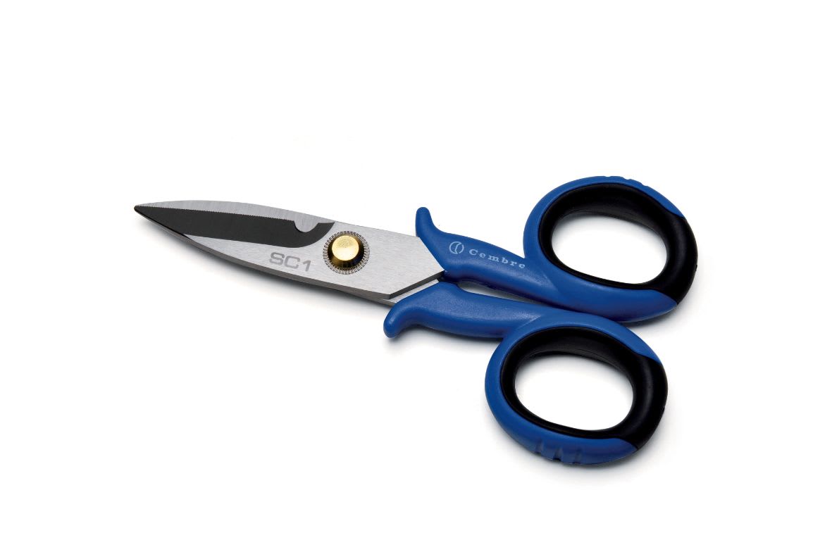 CEMBRE - Forbici professionali brunite ideali per un taglio preciso e professionale.