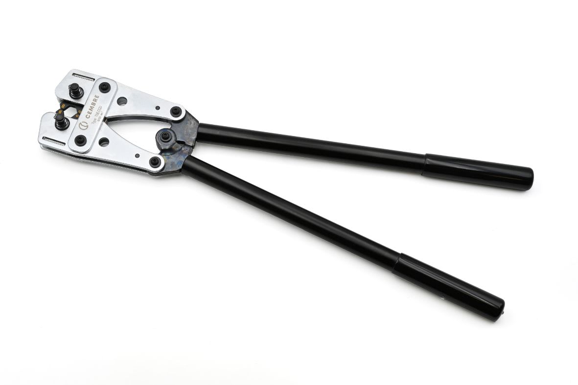 CEMBRE - Utensile meccanico per capicorda e giunti non isolati, serie TNE, conforme a DIN 46235 e DIN 46267, sezione da 10 a 120 mm2. TNE-D120