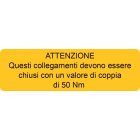 CEMBRE - ETICH.AVVERTIMENTO WST-OTY 30X100MM.+TESTO