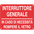 CEMBRE - TARG.ALL.VS-I130 150X200 MM. INTERRUT.GENER